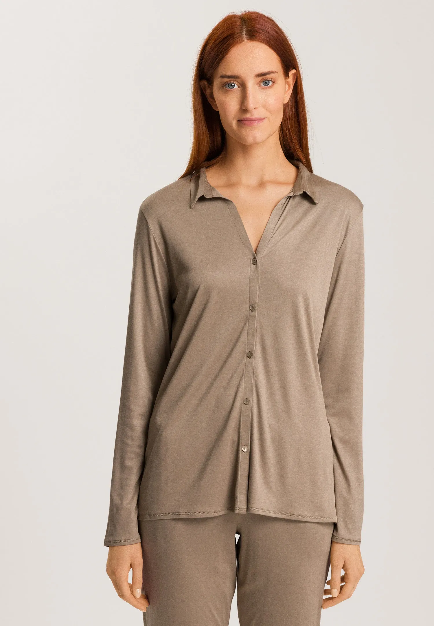 Grand Central TENCEL™ and Silk Shirt | Taupe 77305-2847