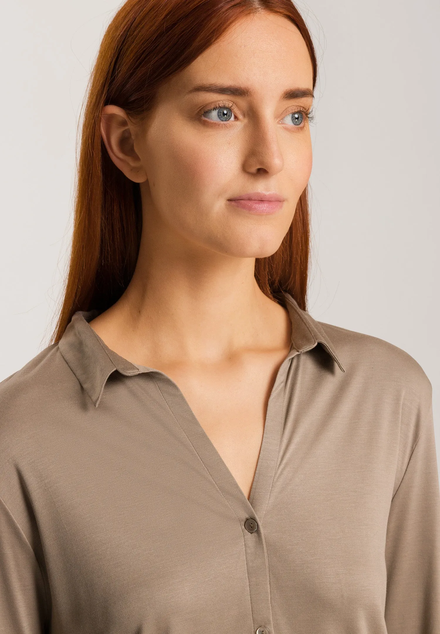 Grand Central TENCEL™ and Silk Shirt | Taupe 77305-2847