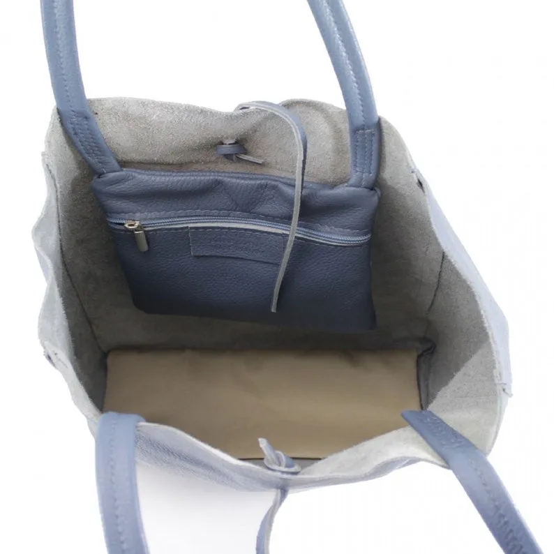 Raya Tote Handbag Genuine Italian Leather